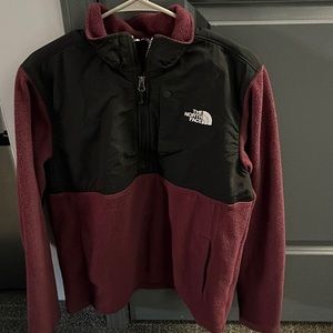 north face like new no stains kinda more maroon then red